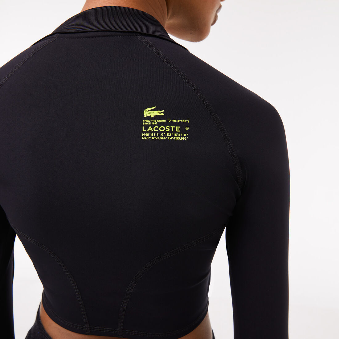 تيشيرت بولو لاكوست قصير بفتحات للإبهام للنساء Women's Lacoste Short Thumb Hole Polo Shirt - DF0951-00-031