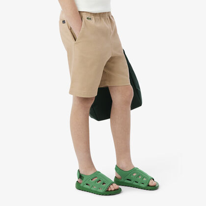 lacoste stretch cotton twill chino shorts