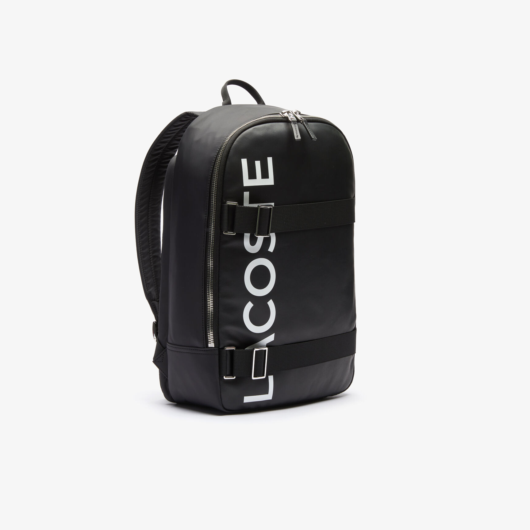 حقيبة ظهر بحزام مميزة بشعار العلامة التجارية مجموعة L.12.12 للرجال حقيبة ظهر بحزام مميزة بشعار العلامة التجارية مجموعة L.12.12 للرجال