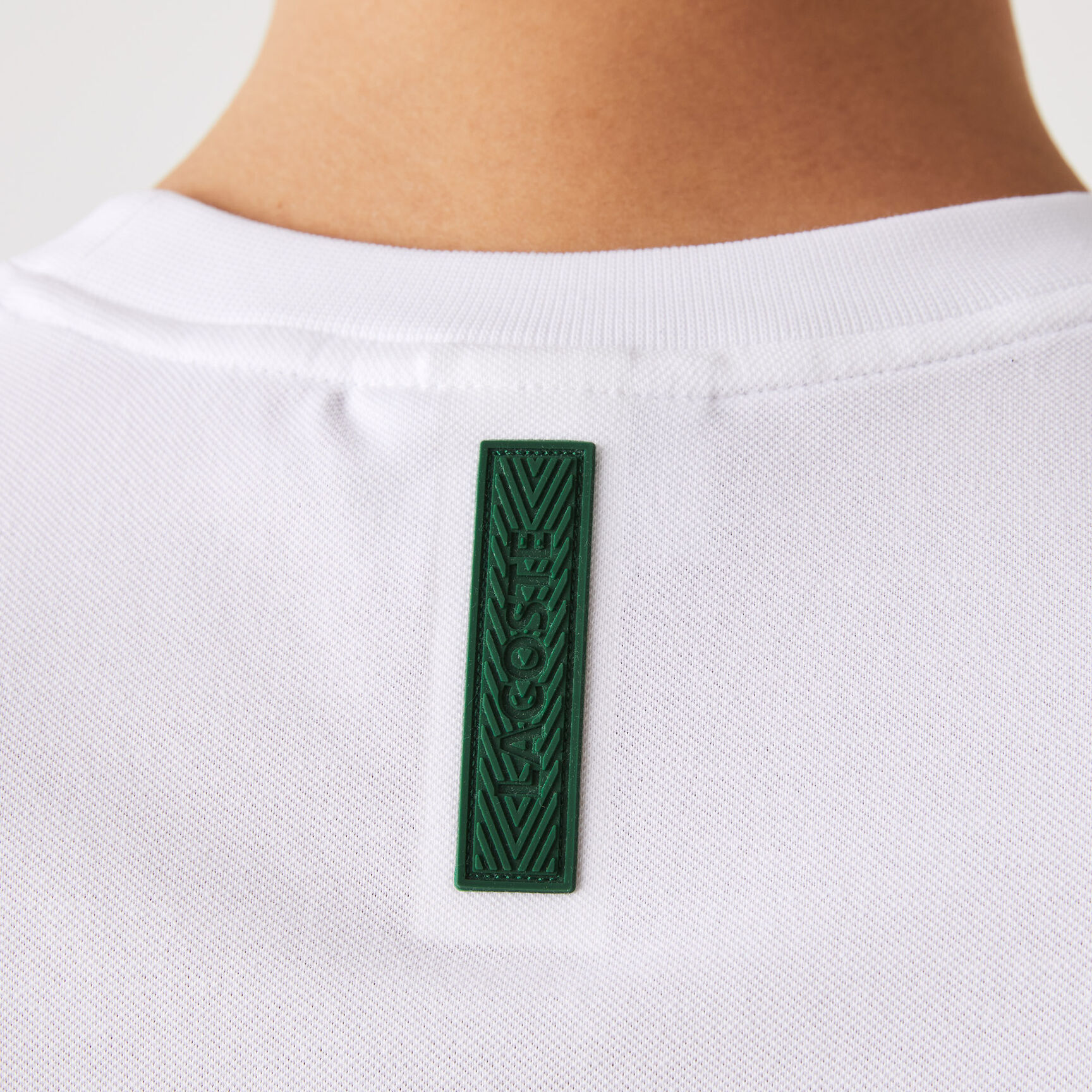 تيشيرت مزيج قطن بيكيه بفتحة رقبة مستديرة للرجال