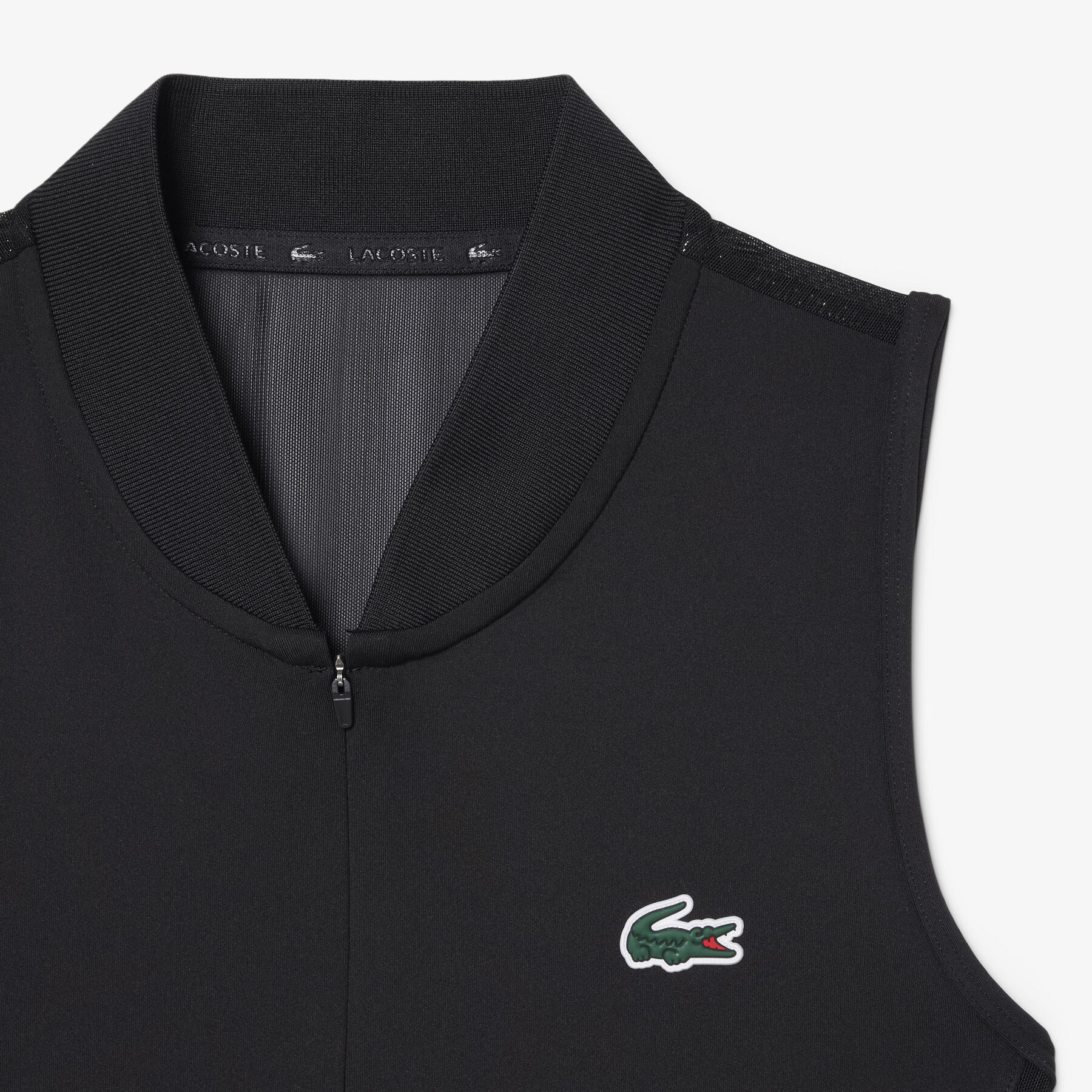 Sleeveless Stretch Dual Fabric Tennis Polo Shirt lacoste sleeveless stretch dual fabric tennis polo shirt