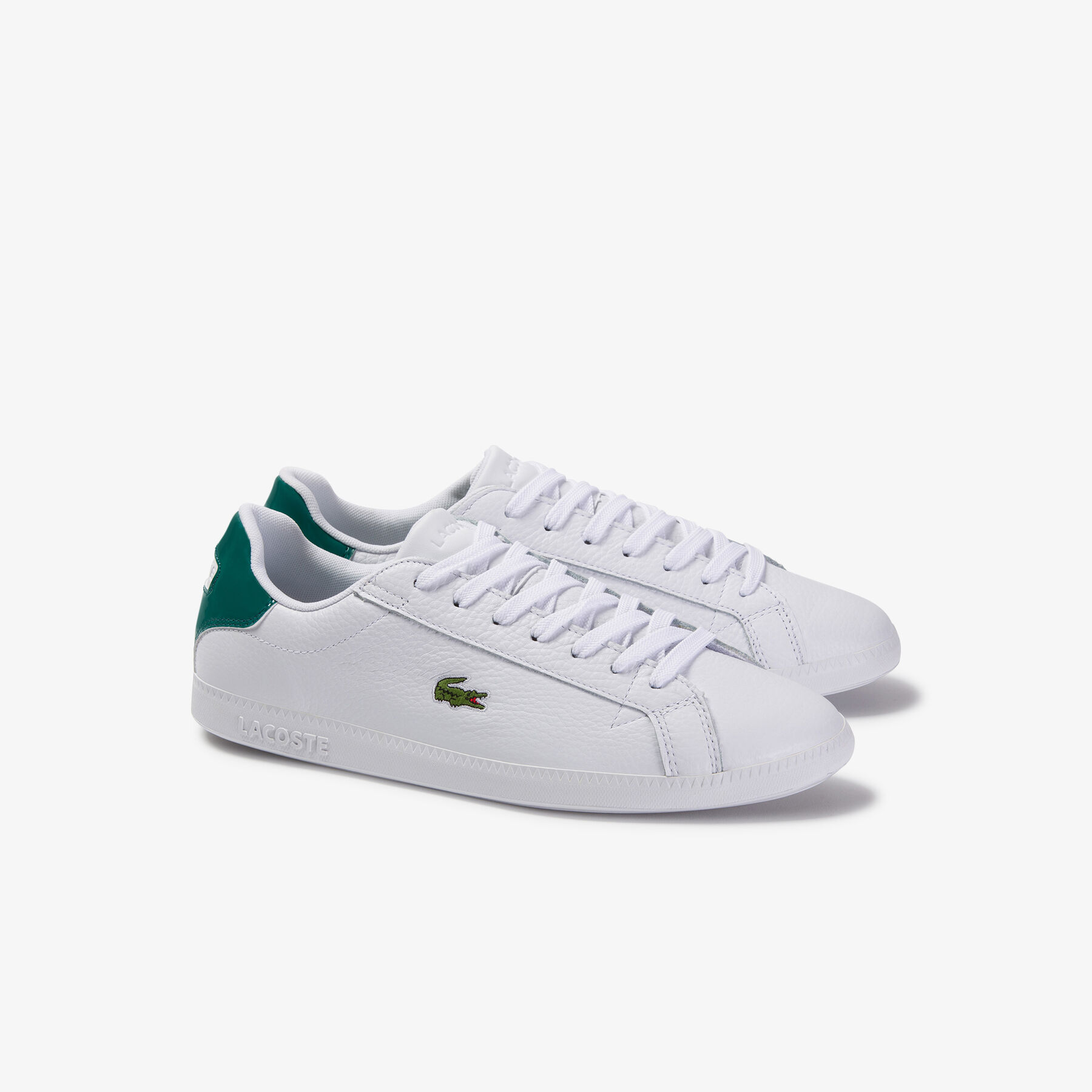 Men's Graduate Tumbled Leather and Synthetic Sneakers lacoste men s graduate tumbled leather and synthetic sneakers