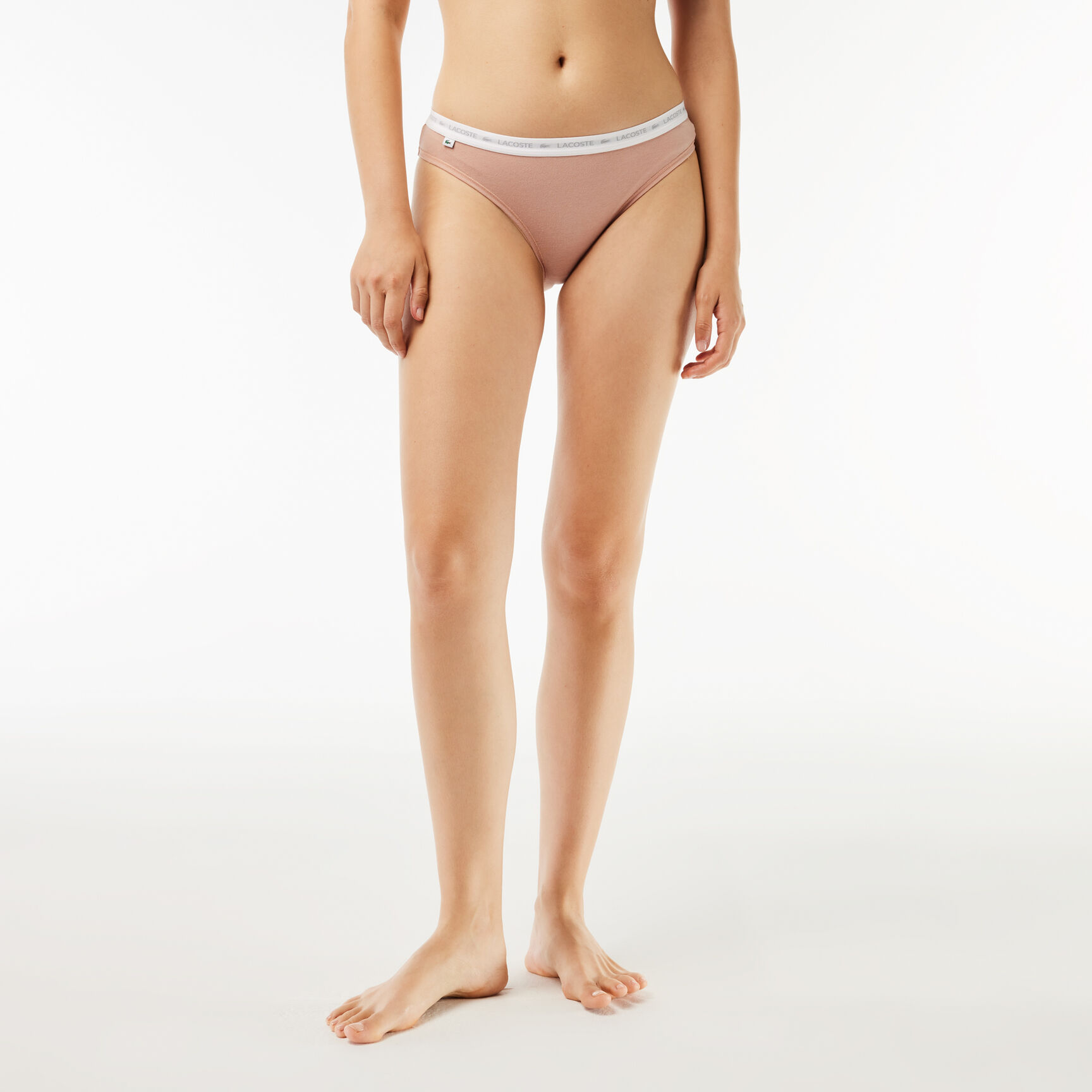 طقم بوكسر قطن مطاطي بتصميم رفيع من الجانبين، 3 قطع 3-Pack Briefs - 8F1338-00-KII