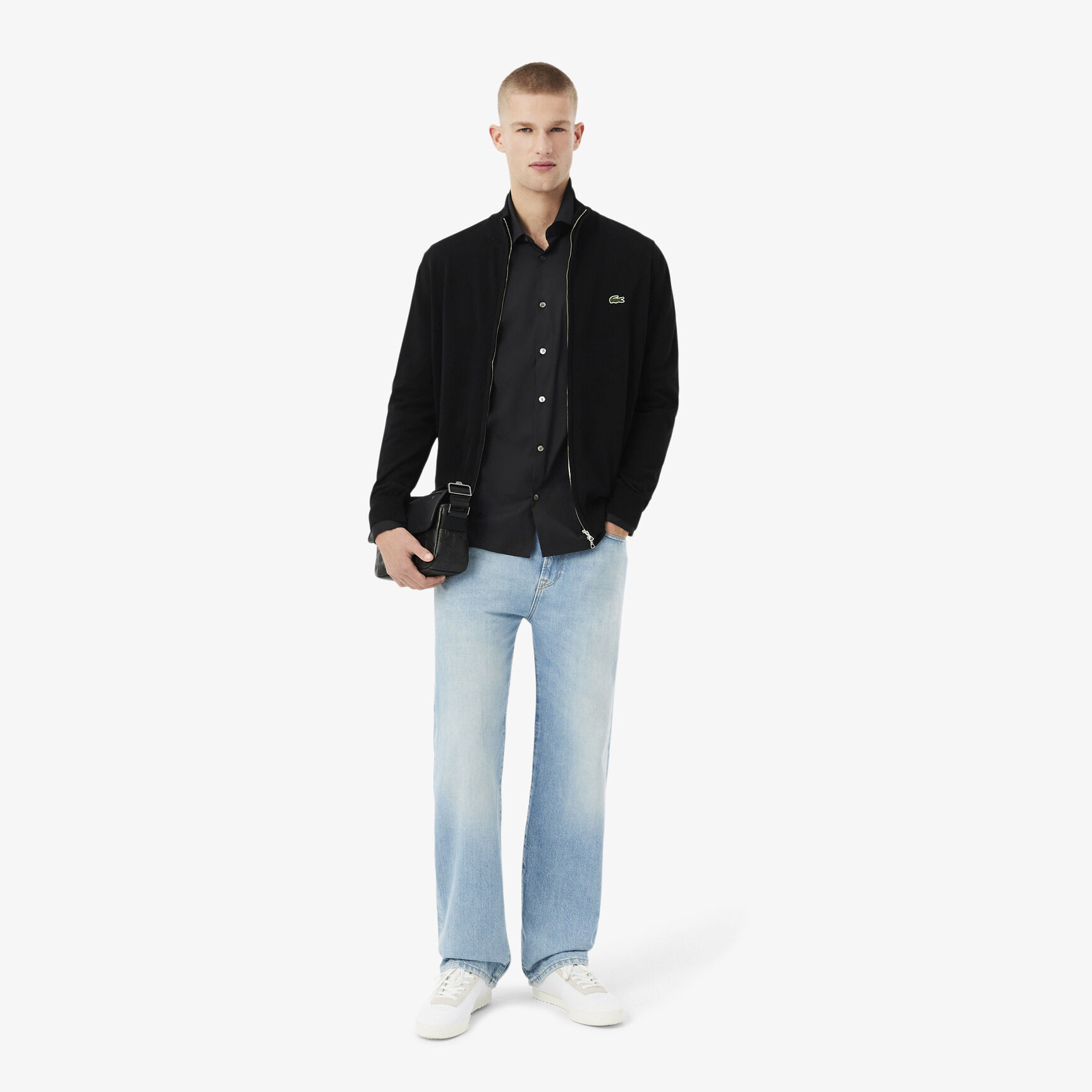 قميص بوبلين مطاطي بقصّة ضيقة Slim Fit Stretch Poplin Shirt - CH5253-00-031