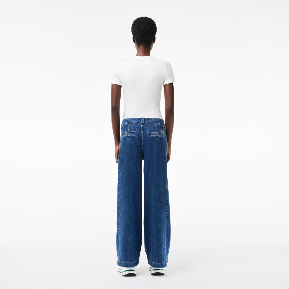 بنطال جينز لاكوست من الدينيم المطاطي للنساء Women's Lacoste Stretch Denim Jeans - HF5900-00-36L