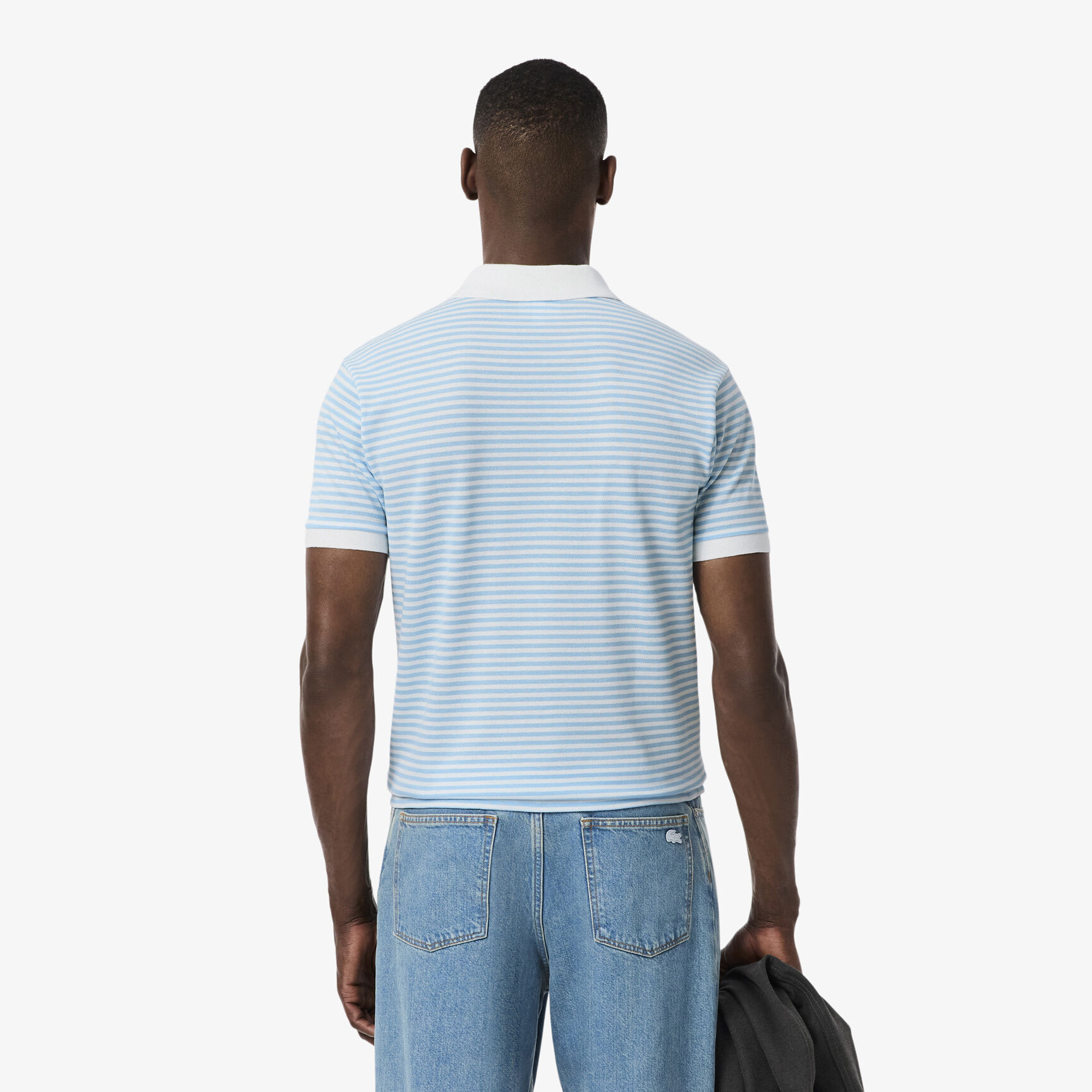Classic Fit L.12.12 Striped Petit Pique Polo Shirt Classic Fit L.12.12 Striped Petit Pique Polo Shirt - PH9753-00-F6Z