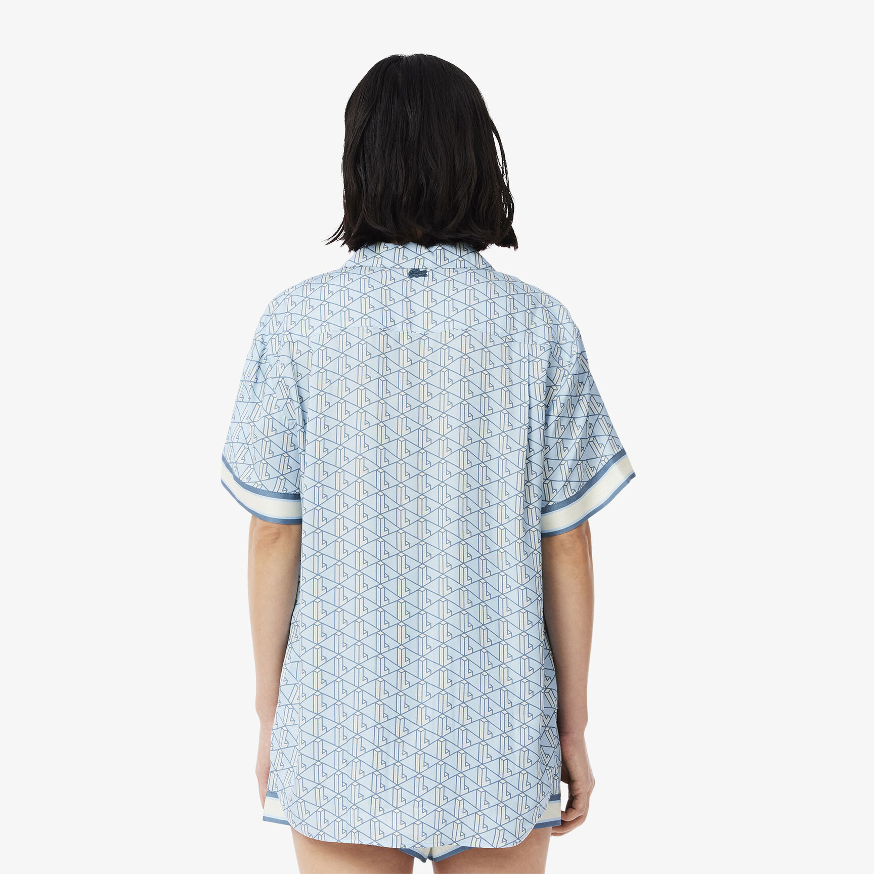 Oversized Monogram Print Shirt - CF0495-00-EIB