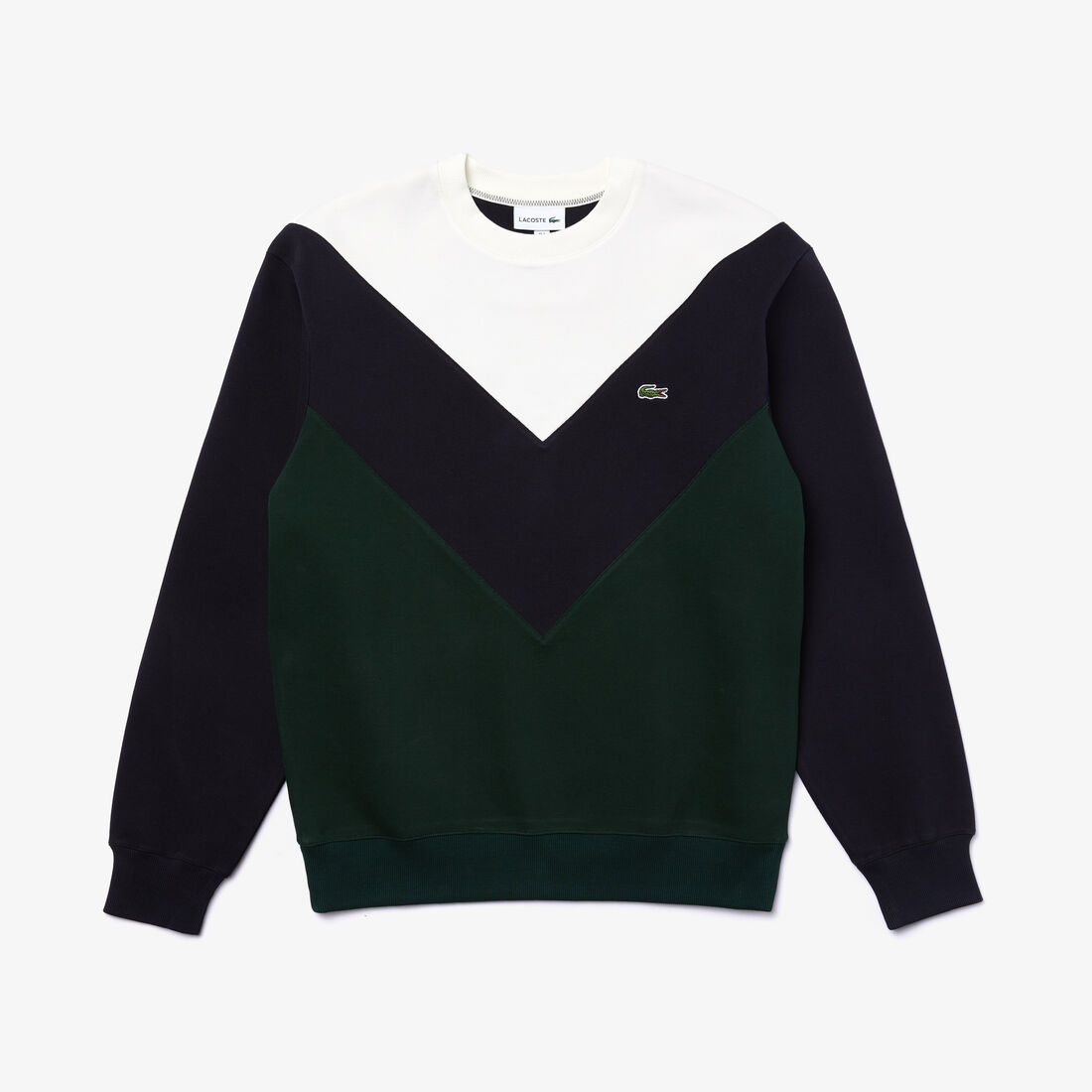 سويت شيرت من مزيج القطن بفتحة رقبة مستديرة وكتل لونية للرجال سويت شيرت من مزيج القطن بفتحة رقبة مستديرة وكتل لونية للرجال