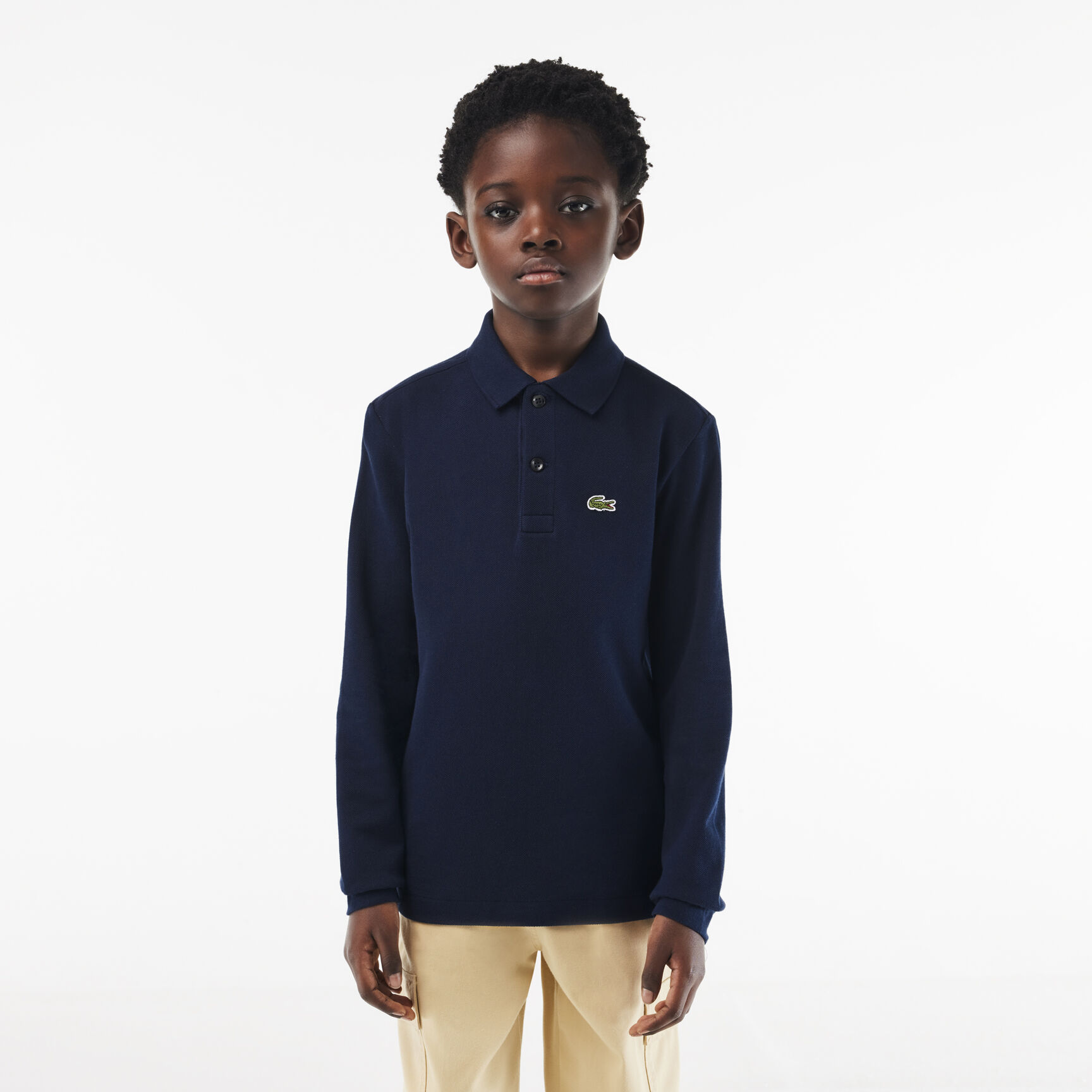 شورت لاكوست صوف وقطن عضوي ناعم للأطفال Kids' Lacoste Regular Fit Petit Pique Polo Shirt - PJ8915-00-166