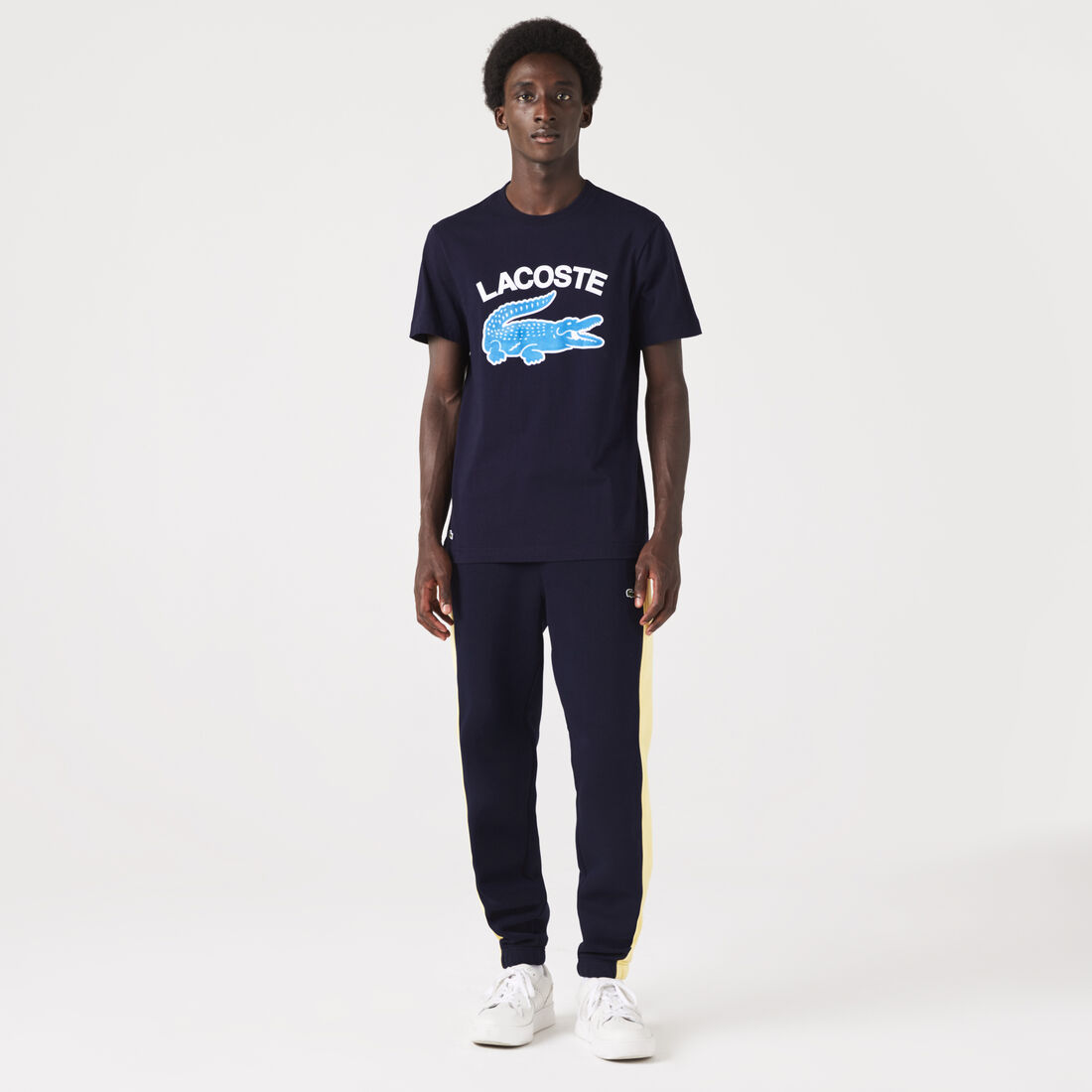 تيشيرت لاكوست بقصة عادية وشعار التمساح بحجم كبير للرجال تيشيرت لاكوست بقصة عادية وشعار التمساح بحجم كبير للرجال