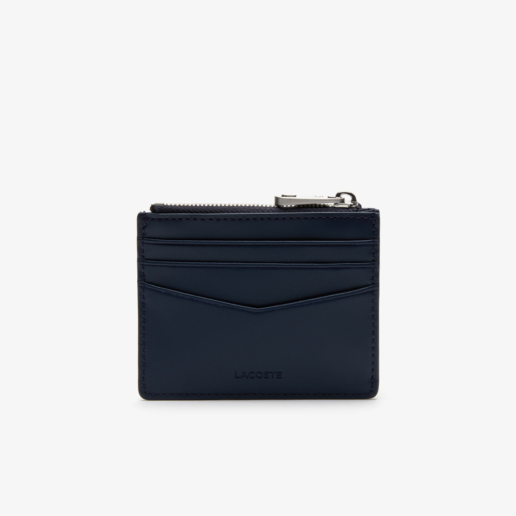 حامل البطاقات بـ 6 فتحات وجيب بسحاب من جلد بيكيه المت للرجال من مجموعة Chantaco