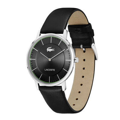 Lacoste Crocorigin Mens Black Dial Watch
