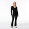 Seamless Ribbed Knit Flared Leggings lacoste seamless ribbed knit flared leggings