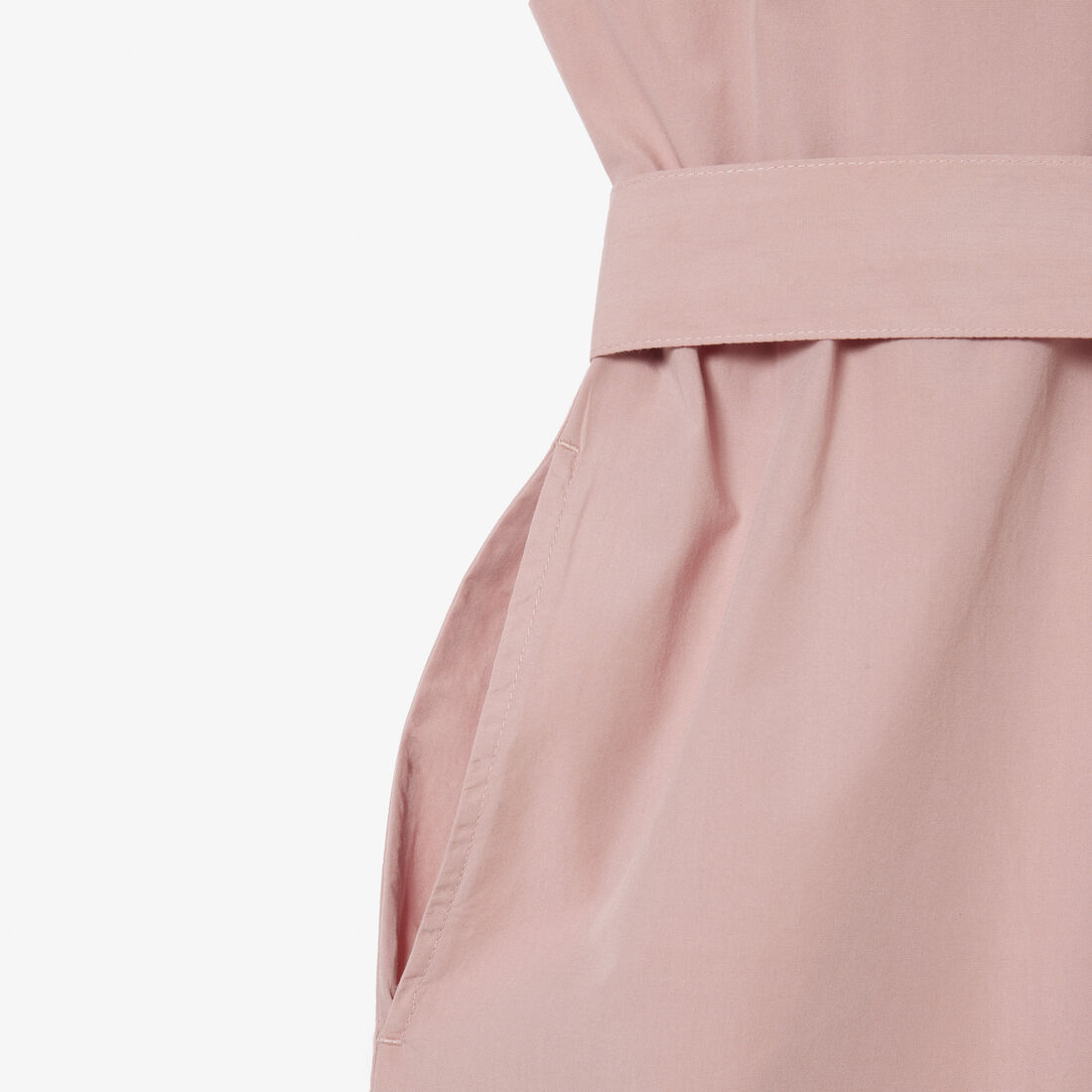 فستان لاكوست بتصميم قميص قطن بوبلين بقصة فضفاضة للنساء Women’s Lacoste Loose Fit Cotton Poplin Shirt Dress - EF5881-00-K86