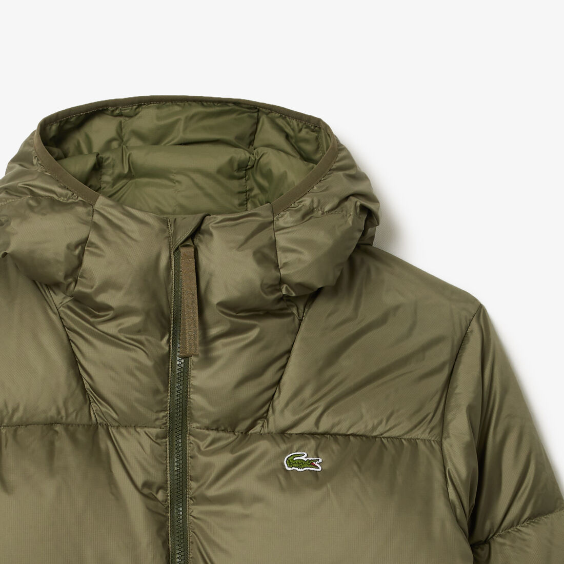 سترة قصيرة منفوخة بغطاء رأس ومقاومة للماء Short Water Repellant Down Jacket - BH2905-00-BMY