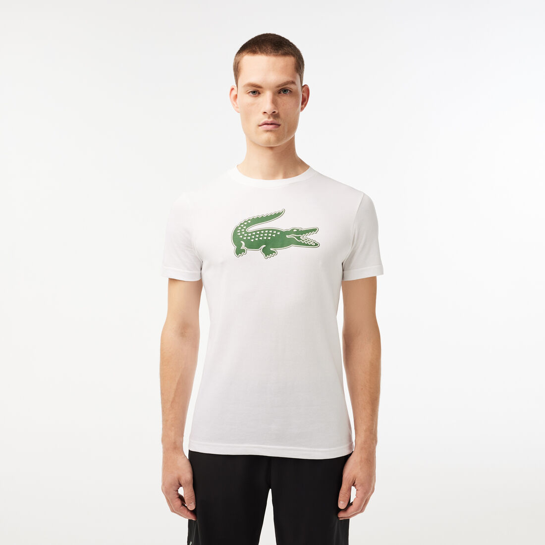 Men's Lacoste SPORT 3D Print Crocodile Breathable Jersey T-shirt - TH2042-00-737