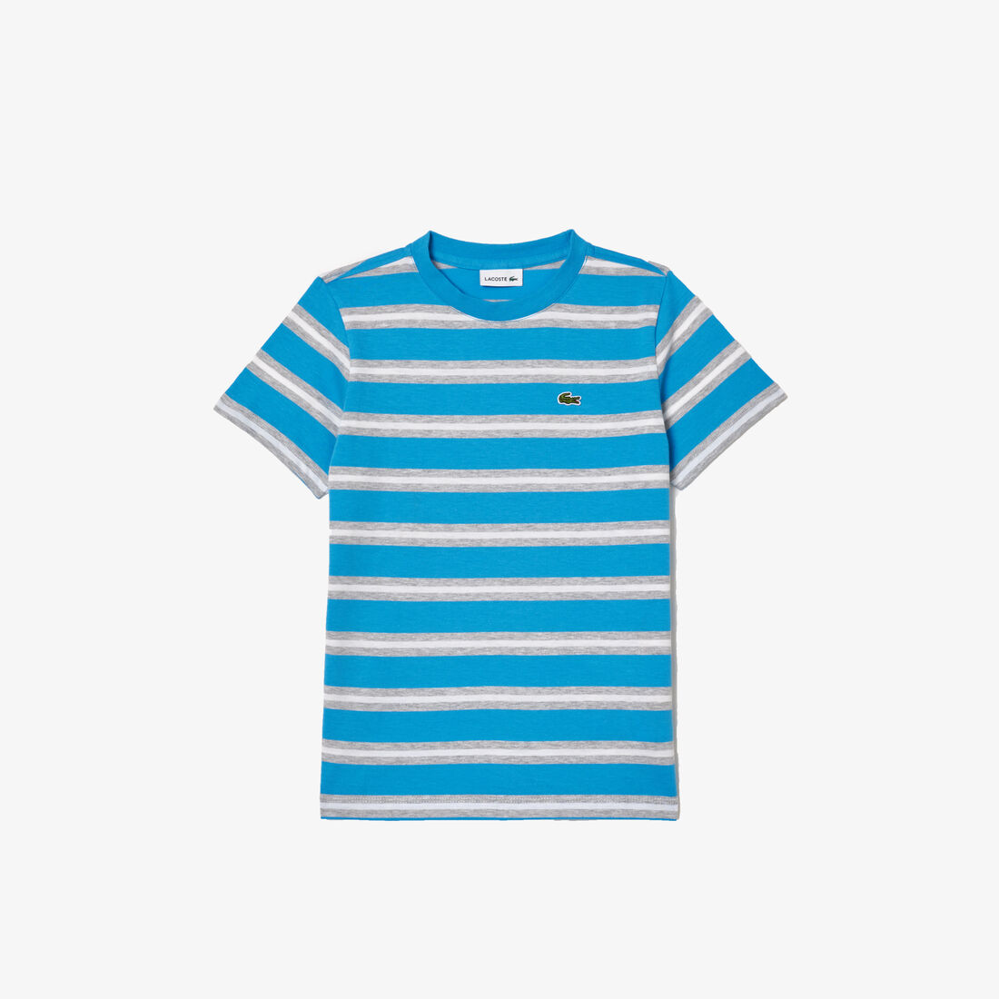 Kids' Lacoste Stripe Print Cotton Jersey T-shirt Kids' Lacoste Stripe Print Cotton Jersey T-shirt - TJ7122-00-IAI
