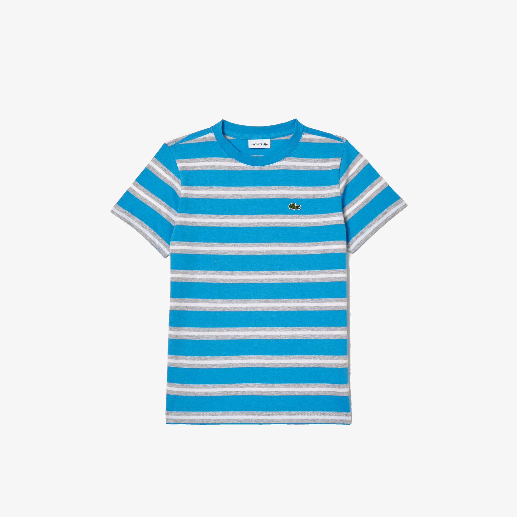 Kids' Lacoste Stripe Print Cotton Jersey T-shirt Kids' Lacoste Stripe Print Cotton Jersey T-shirt - TJ7122-00-IAI