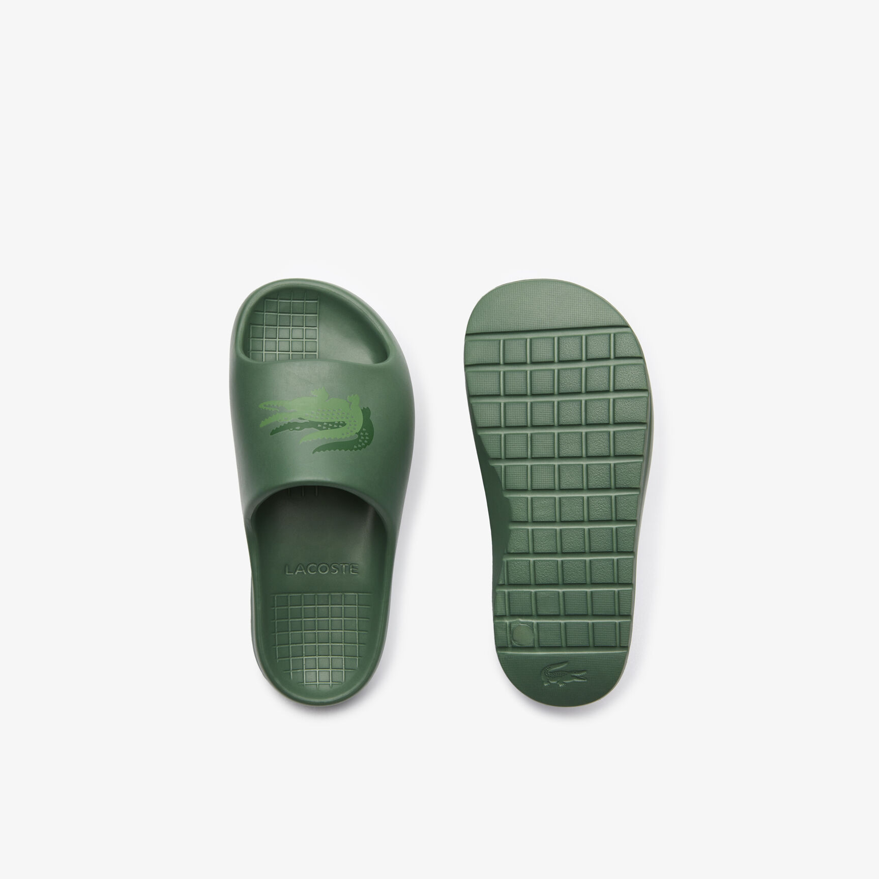 Women's Lacoste Croco 2.0 Evo Synthetic Slides - 45CFA0005-GG2