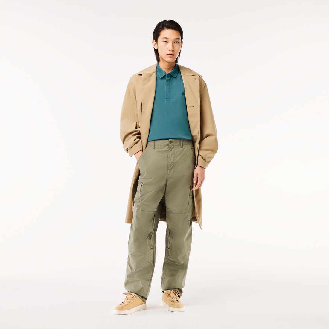 قميص بولو بيكيه باريسي بقصة عادية Smart Paris Polo Shirt Stretch Cotton - PH5522-00-IY4