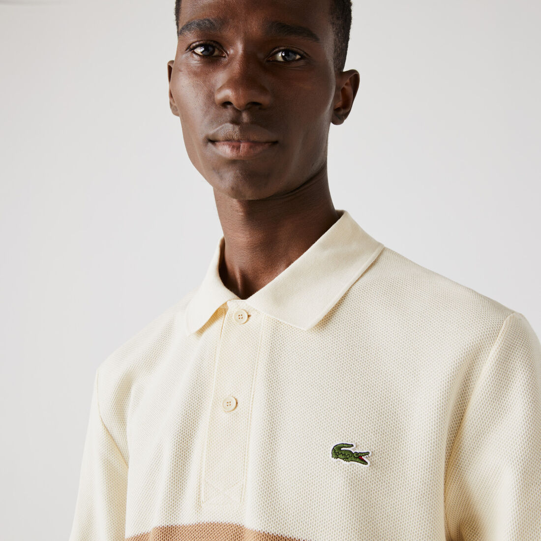 قميص بولو قطن مقلم للرجال قصة كلاسيكية قميص بولو قطن مقلم للرجال قصة كلاسيكية