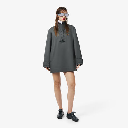 لاكوست runway oversized twill mini dress