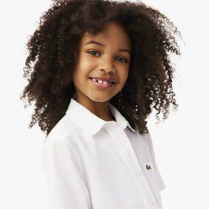 Poplin Pleat Skirt Shirt Dress