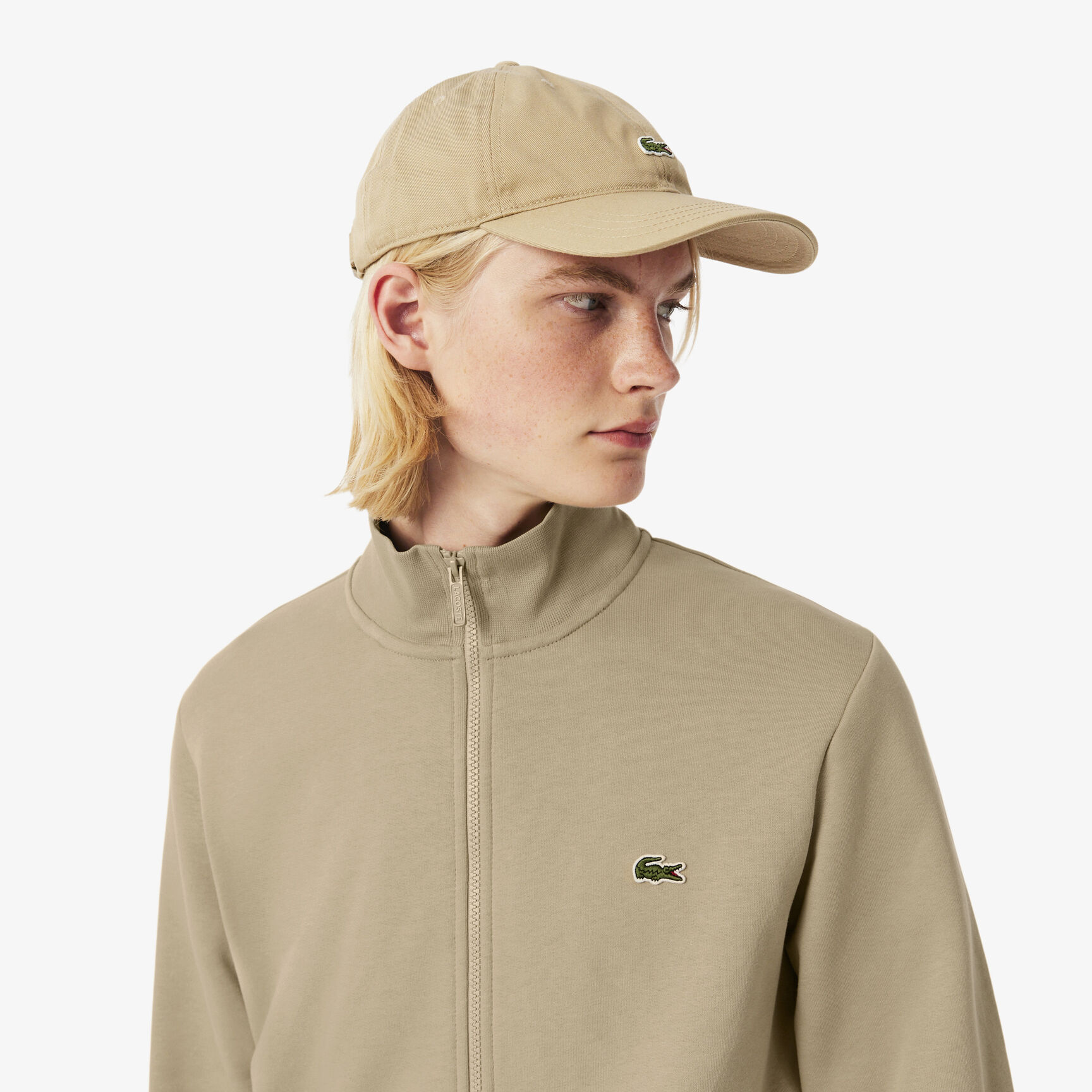 Zip-Up High Neck Fleece Sweatshirt Zip-Up High Neck Fleece Sweatshirt - SH9622-00-02S