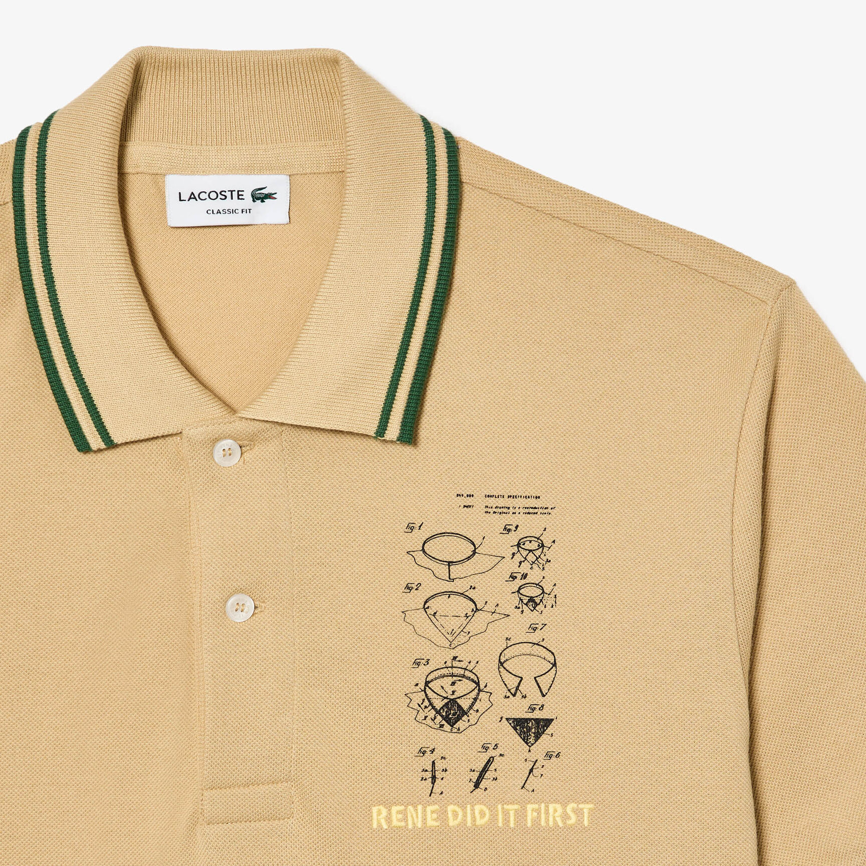 قميص بولو L.12.12 أصلي من القطن المطرز Original L.12.12 Embroidered Patent Cotton Polo Shirt - PH8008-00-IXQ