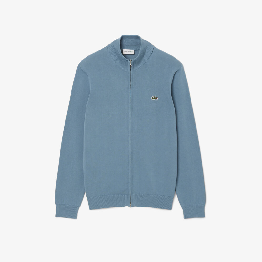 Zipped High Neck Cotton Sweater Zipped High Neck Cotton Sweater - AH1957-00-HD9