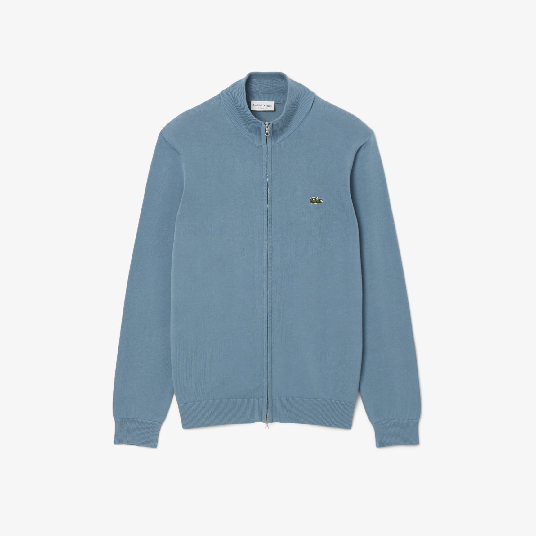 Zipped High Neck Cotton Sweater Zipped High Neck Cotton Sweater - AH1957-00-HD9