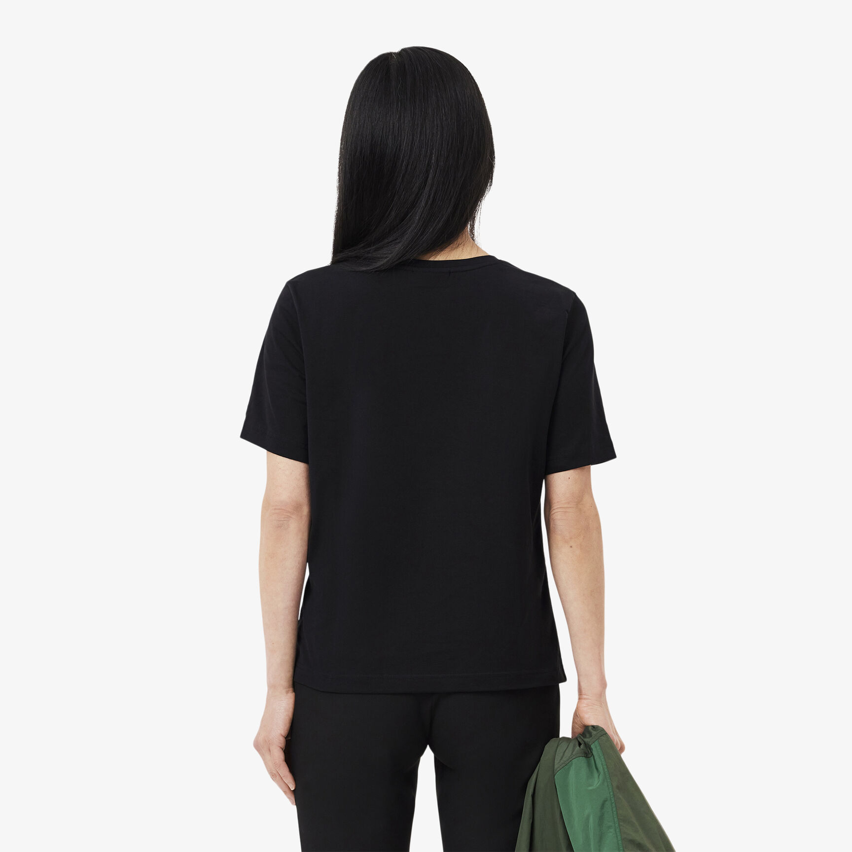 Relaxed Fit Soft Cotton Jersey V Neck T-shirt - TF7300-00-031