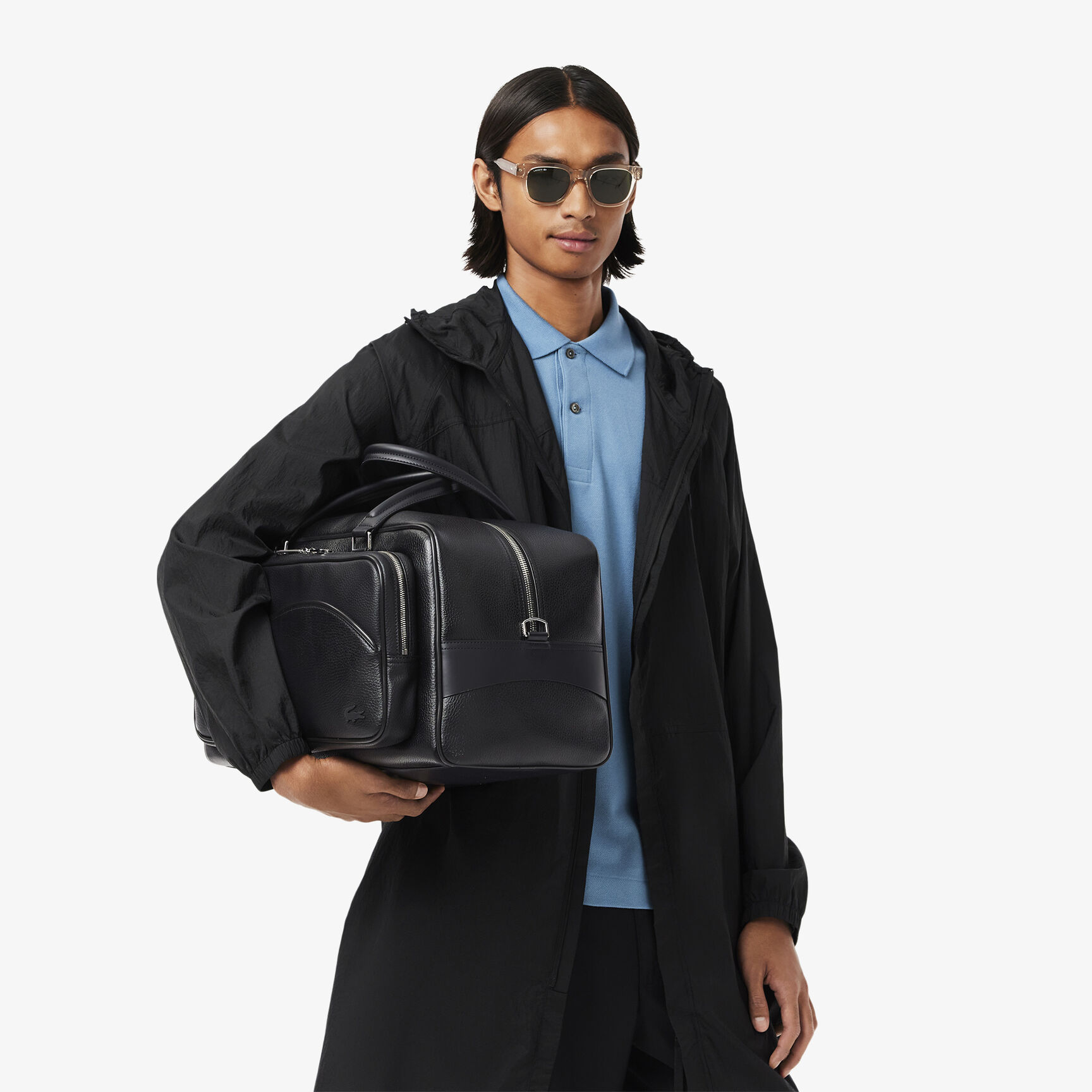 Angy Leather Computer Pocket Weekend Bag - NH4566GY-000