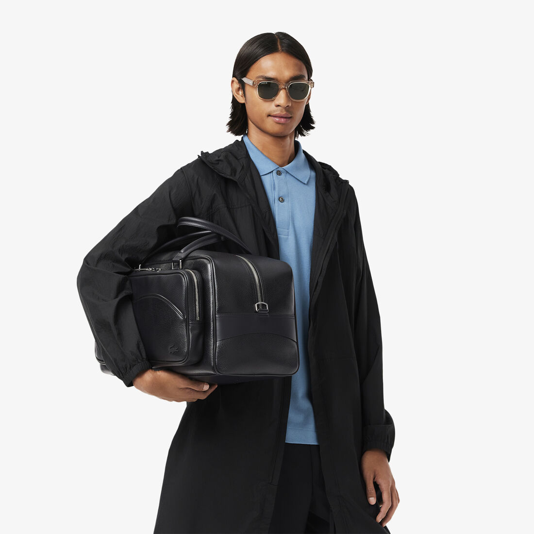 Angy Leather Computer Pocket Weekend Bag Angy Leather Computer Pocket Weekend Bag - NH4566GY-000