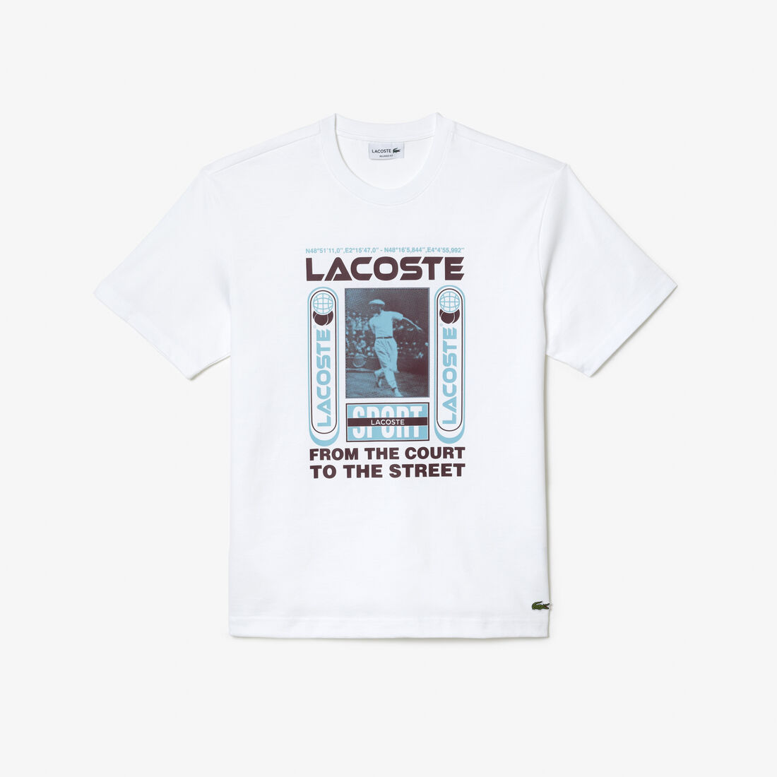 Relaxed Fit Rene Lacoste Print T-shirt Relaxed Fit René Lacoste Print T-shirt - TH5642-00-001