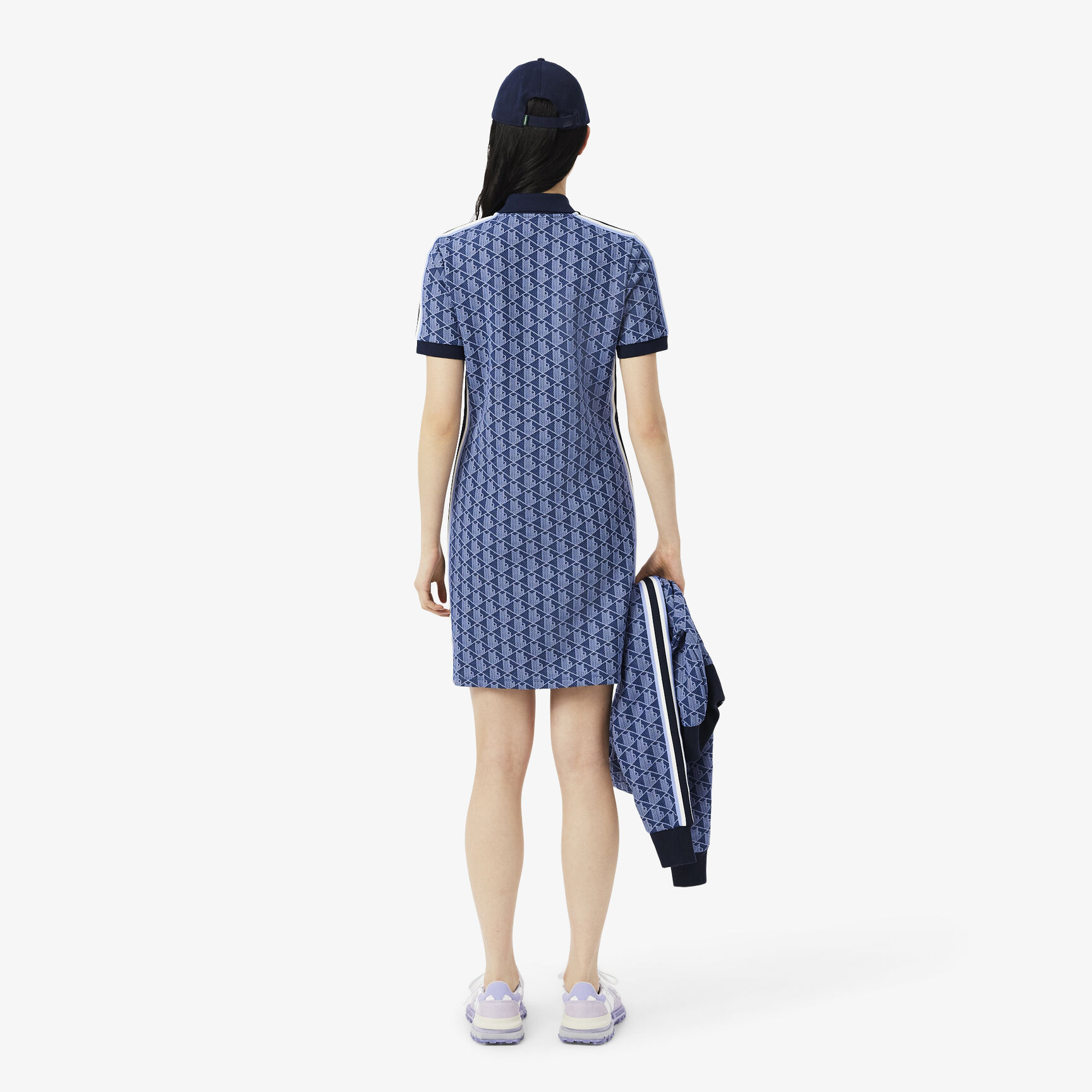 Slim Fit Monogram Jacquard Polo Dress Slim Fit Monogram Jacquard Polo Dress - EF2655-00-AIT