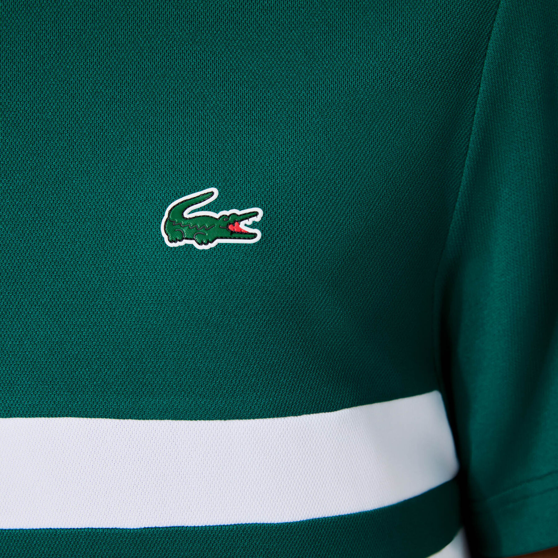 men s lacoste sport breathable resistant piqu  tennis polo shirt