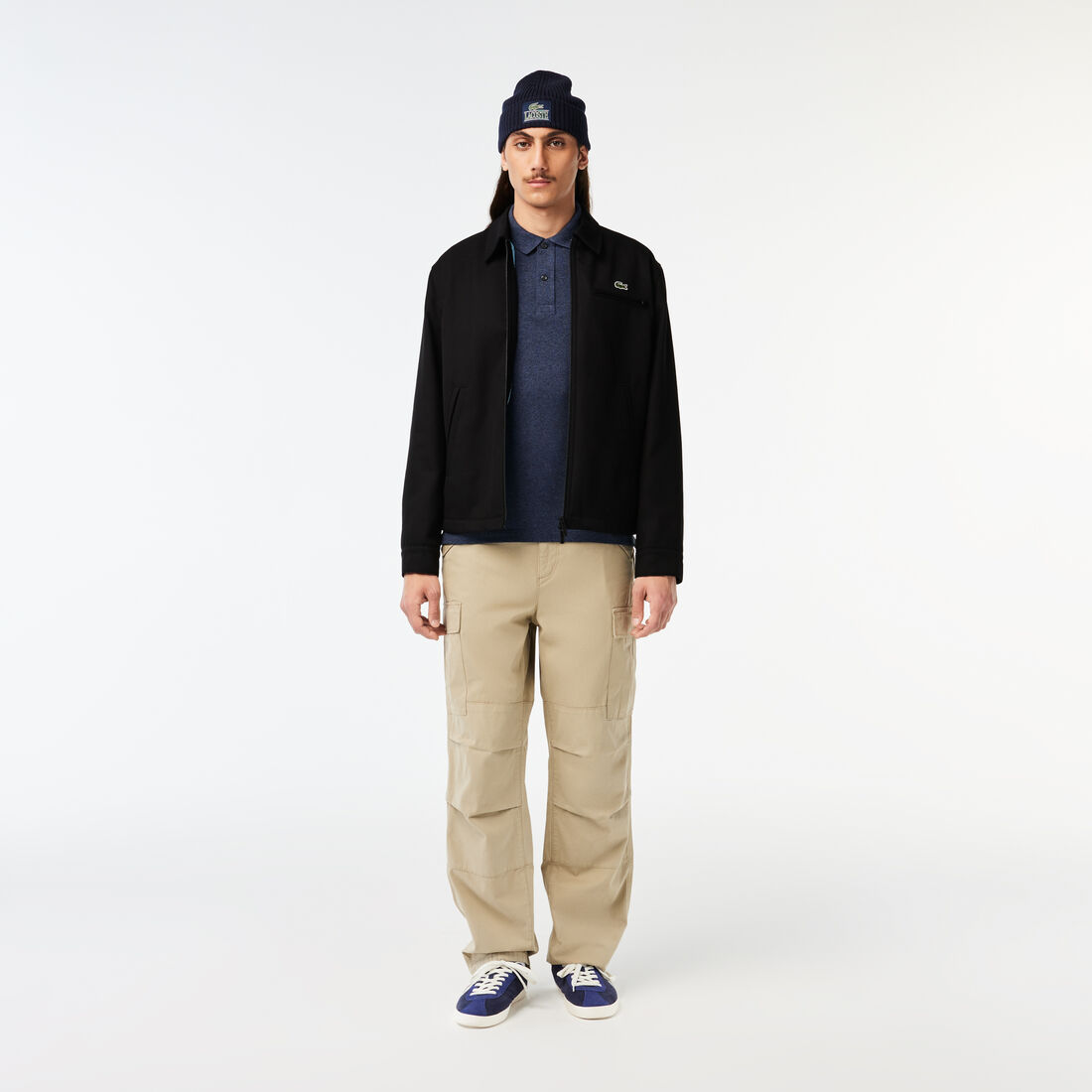 قميص بولو بيكيه بقصة ضيقة L.12.12 Original L.12.12 Slim Fit Petit Pique Cotton Polo Shirt - PH4012-00-HAU