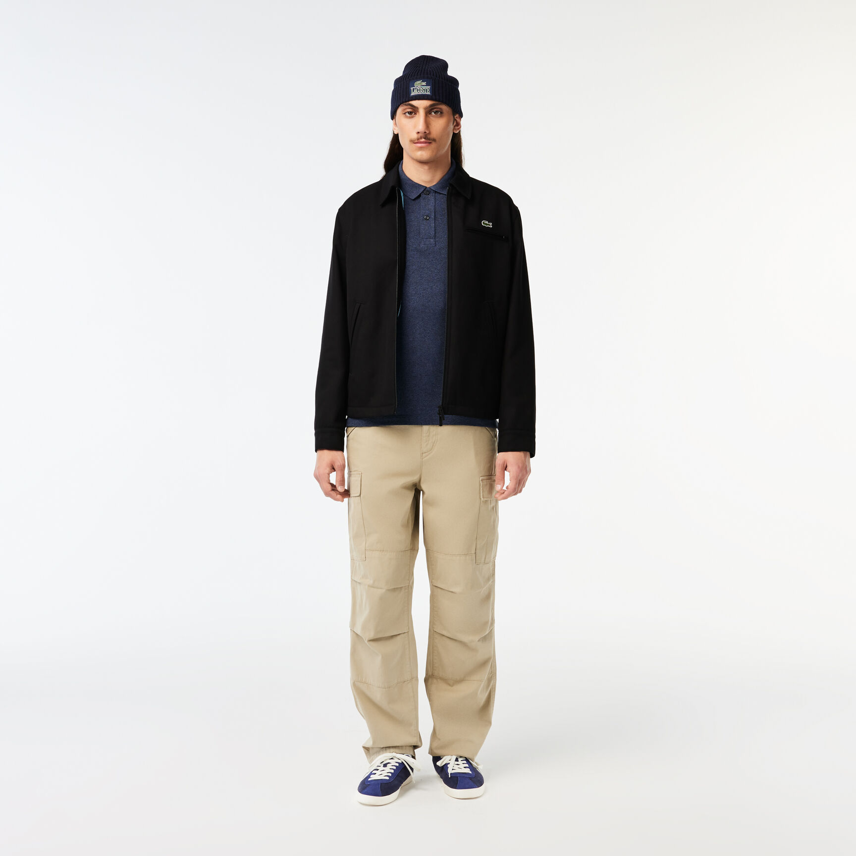 قميص بولو بيكيه بقصة ضيقة L.12.12 Original L.12.12 Slim Fit Petit Pique Cotton Polo Shirt - PH4012-00-HAU