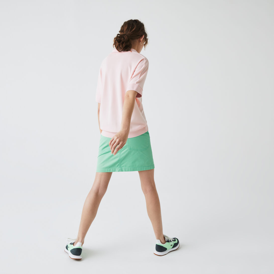 Open Neck Fluid Pique Polo Shirt Open Neck Fluid Pique Polo Shirt