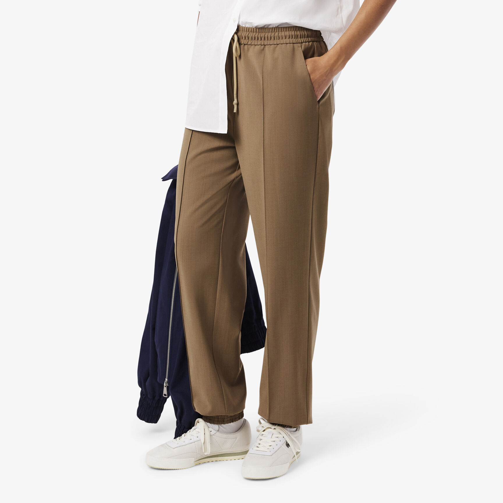 Oversized Wool Blend Track Pants Oversized Wool Blend Track Pants - HF3281-00-02S