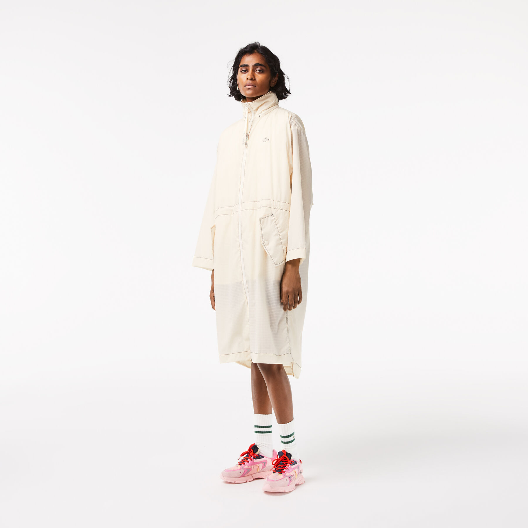 Women’s Lacoste 2 in 1 Water-Repellant Hooded Parka women s lacoste 2 in 1 water repellant hooded parka