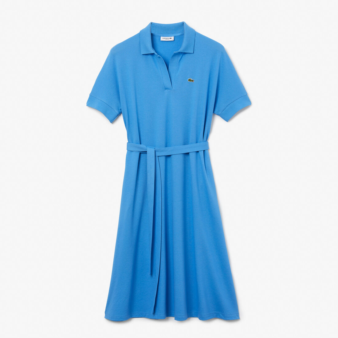 Women's Loose Fit V-neck Piqué Polo Dress Women's Loose Fit V-neck Piqué Polo Dress