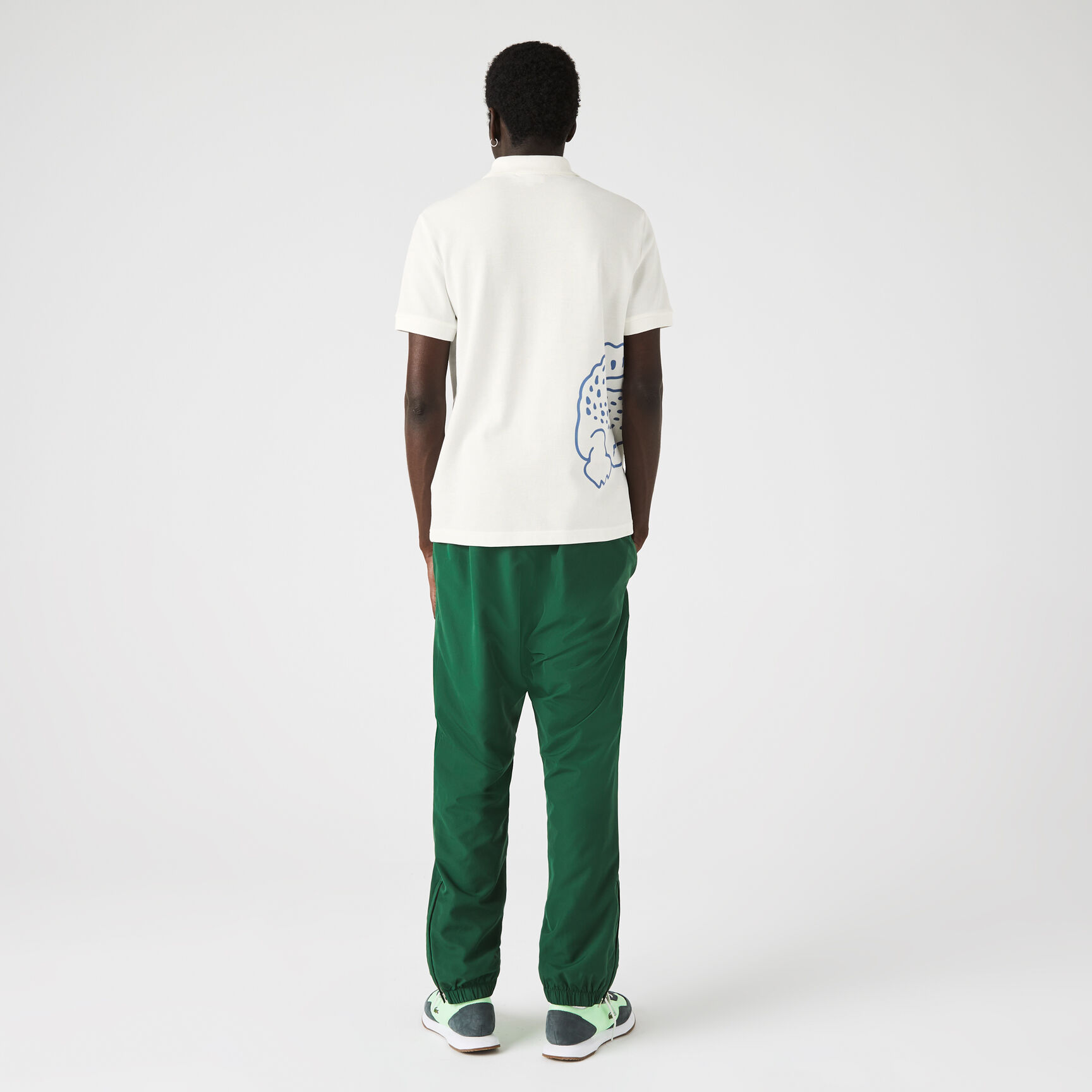 Men&rsquo;s Lacoste Regular Fit Crocodile Print Cotton Piqu&eacute; Polo