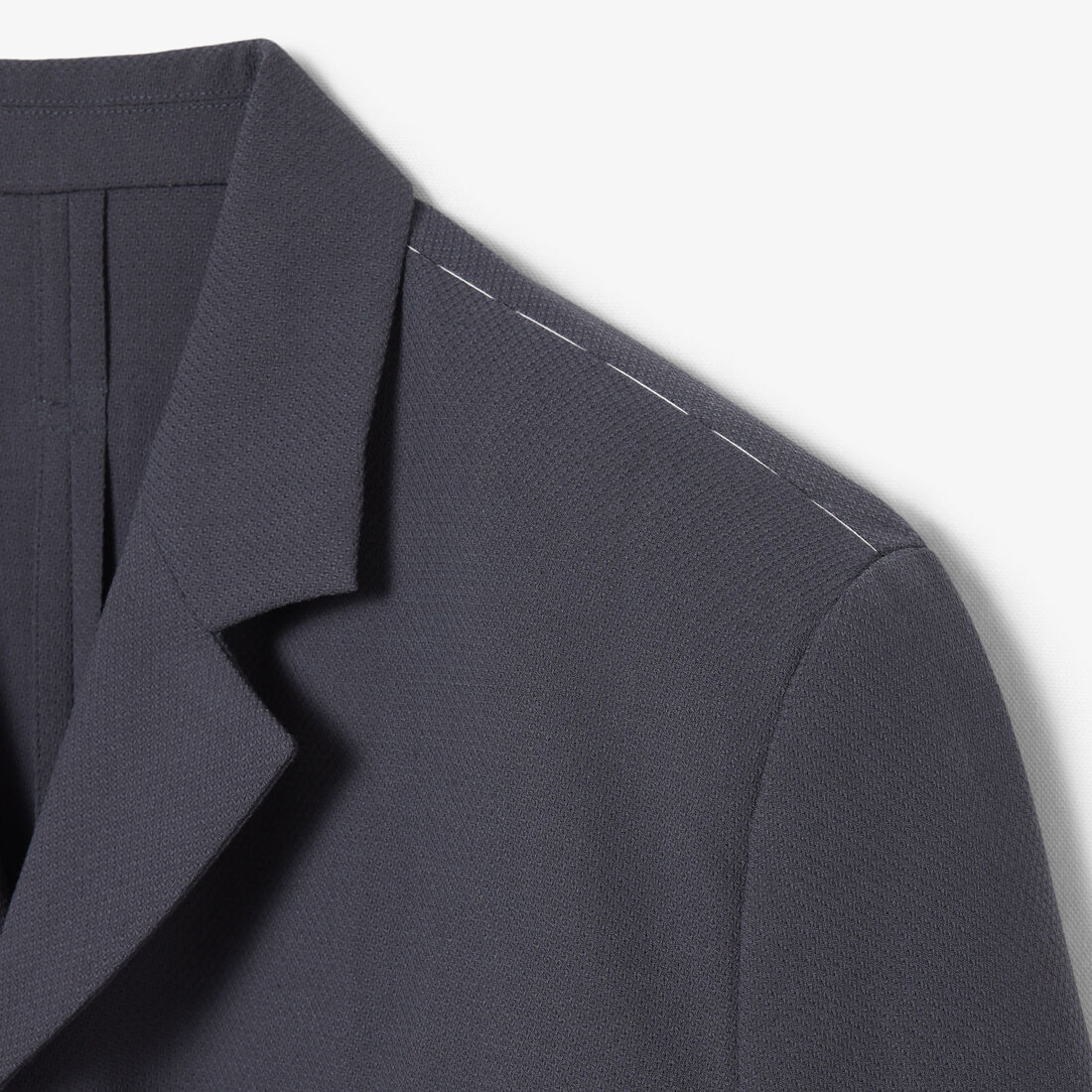 lacoste runway cropped jacquard tailored jacket