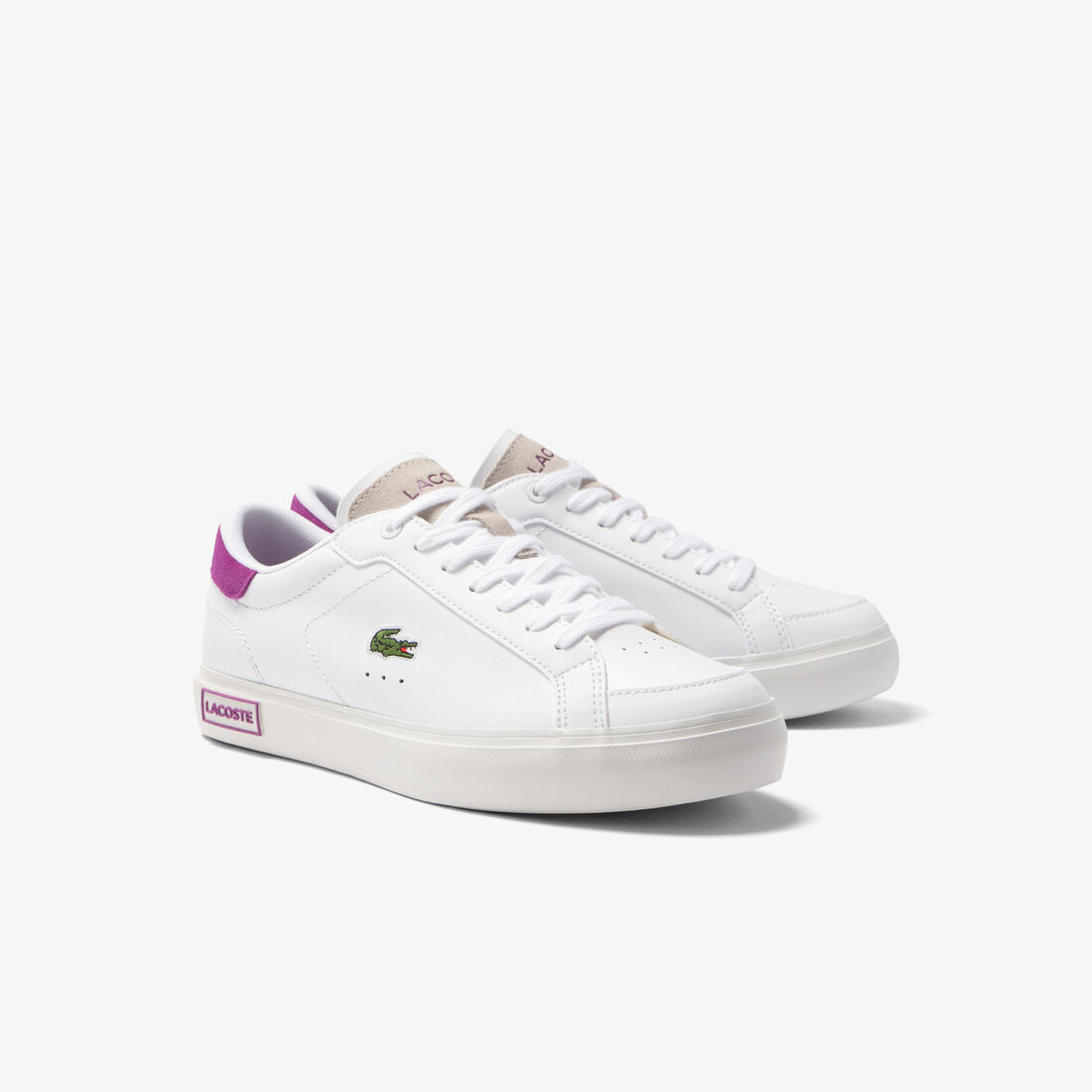 سنيكرز لاكوست باوركورت جلد للنساء سنيكرز لاكوست باوركورت جلد للنساء