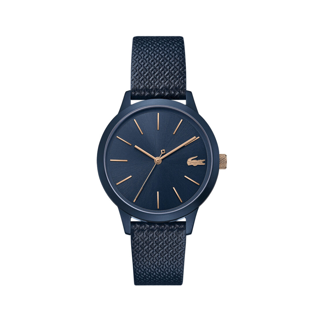ساعة لاكوست بمينا أزرق للنساء مجموعة Lacoste.12.12