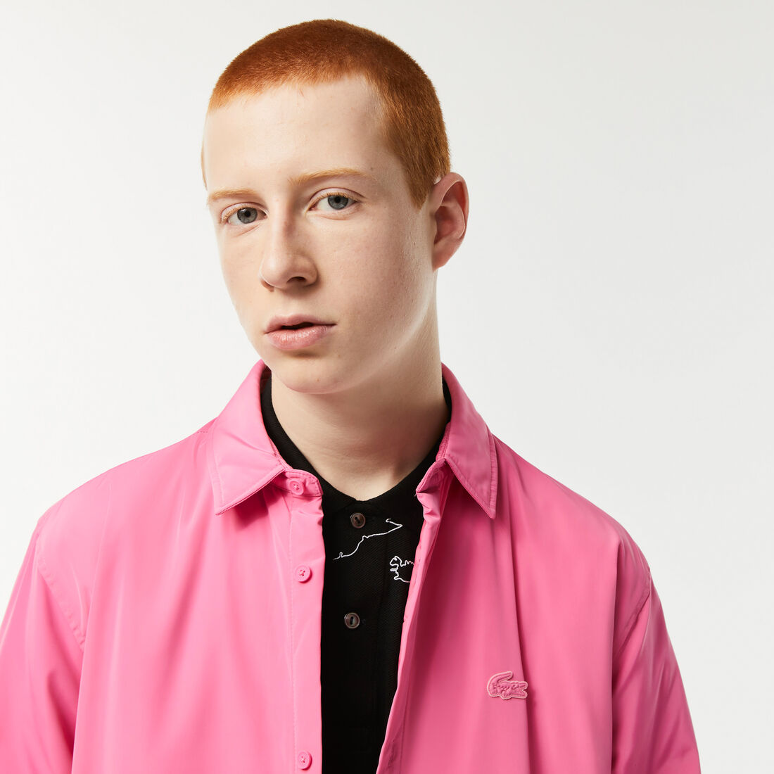 قميص بنمط جاكيت لاكوست مقاوم للماء للرجال قميص بنمط جاكيت لاكوست مقاوم للماء للرجال