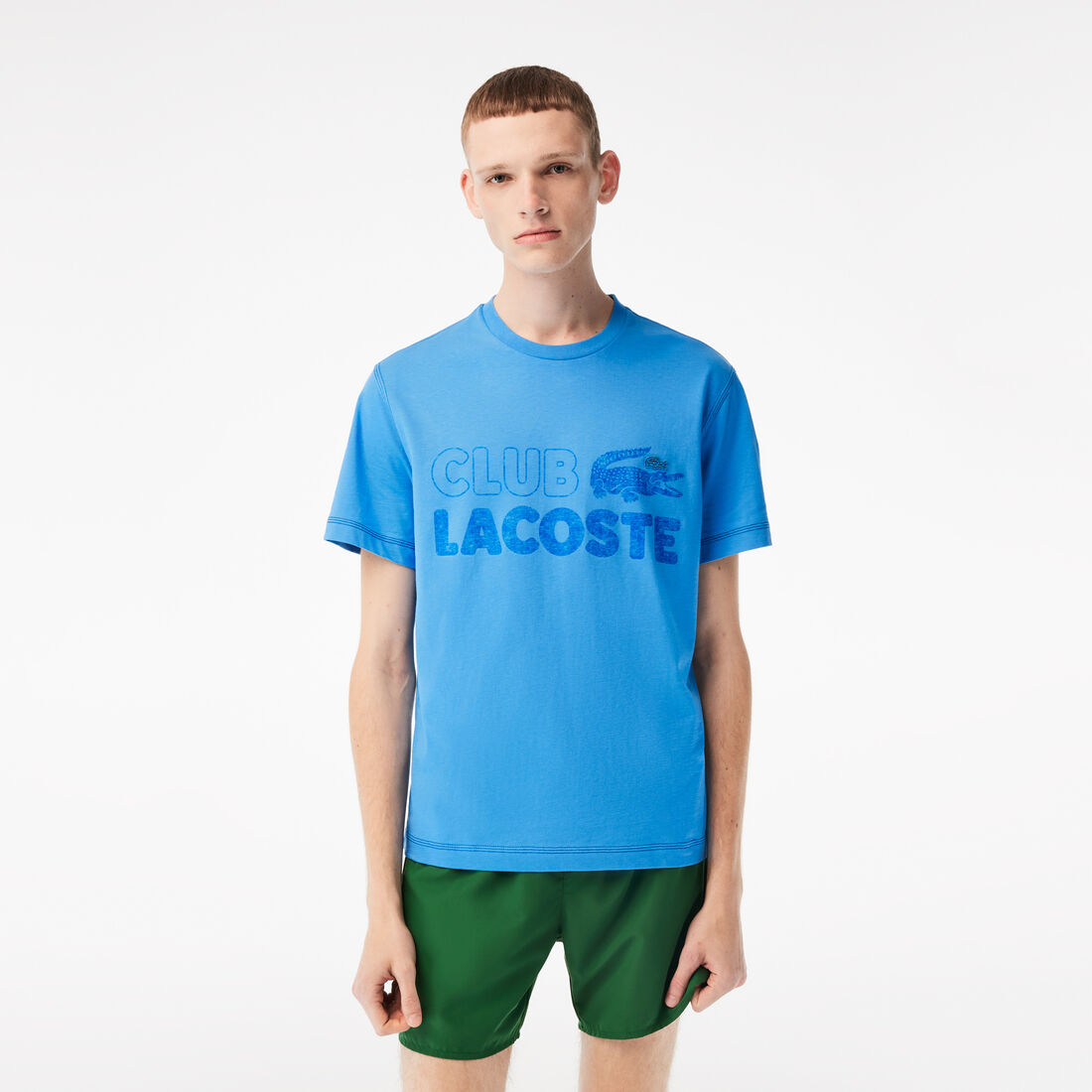 Men's Lacoste Vintage Print Organic Cotton T-shirt