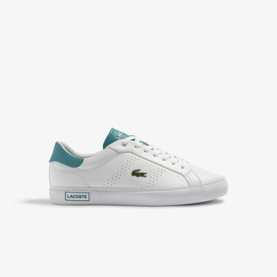 Men's Powercourt 2.0 Turquoise Leather Trainers